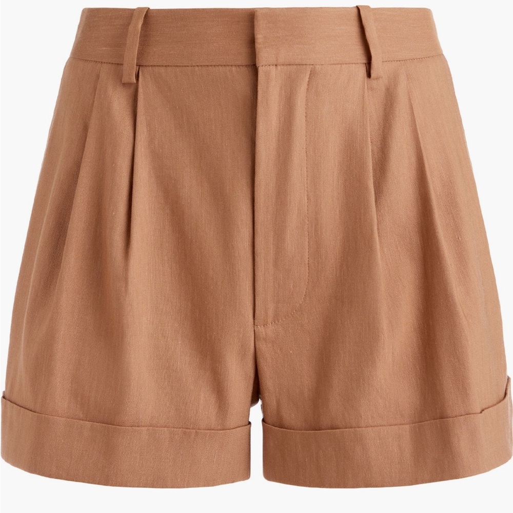 Alice + Olivia Conry Pleated Cuff Shorts